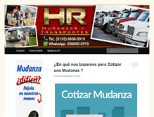 Tablet Screenshot of mudanzas-df.com